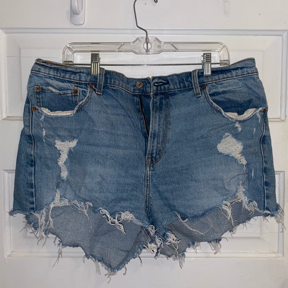 Abercrombie High Rise Mom Shorts